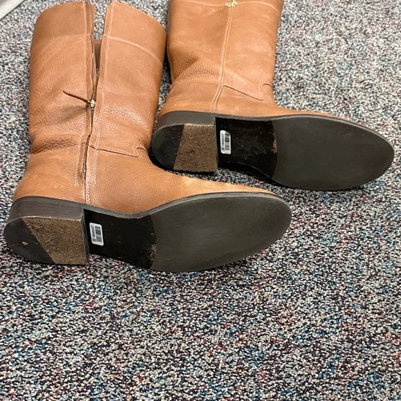 Tory Burch Jolie Riding Boot Size 10.5 Brown Leather - Picture 6 of 6
